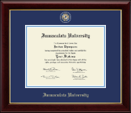 Immaculata University Masterpiece Medallion Diploma Frame in Gallery