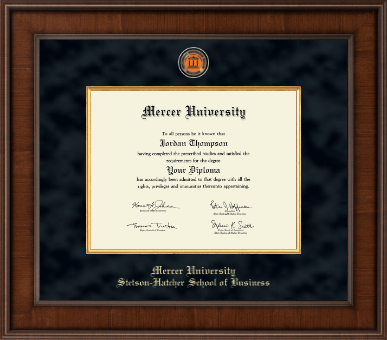 Mercer University diploma frame - Presidential Masterpiece Diploma Frame in Madison