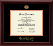 Mercer University diploma frame - Masterpiece Medallion Diploma Frame in Gallery