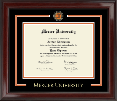 Mercer University diploma frame - Showcase Edition Diploma Frame in Encore