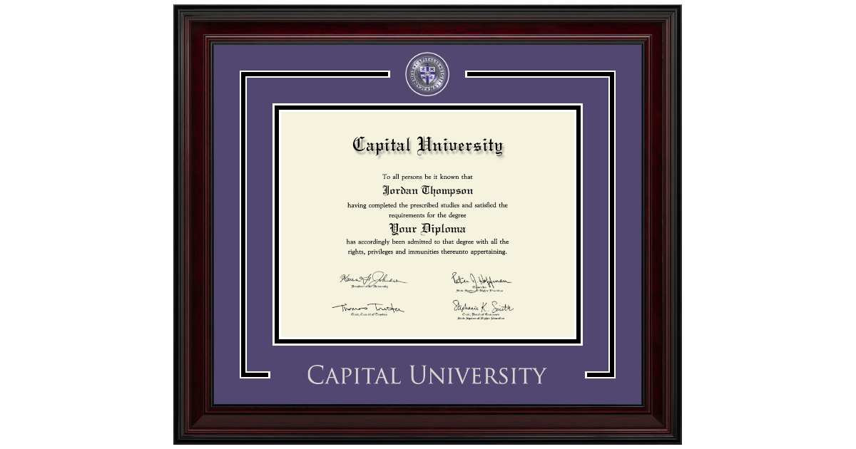 Showcase Edition Diploma Frame in Encore Capital University - Item