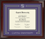 Capital University diploma frame - Showcase Edition Diploma Frame in Encore