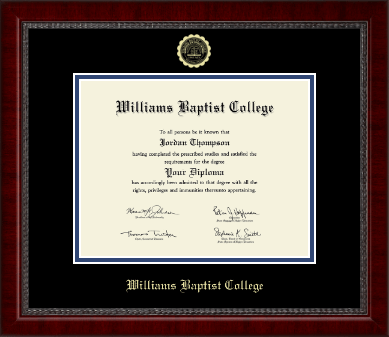 Williams Baptist College diploma frame - Gold Embossed Diploma Frame in Sutton