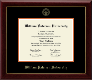 William Paterson University Gold Embossed Diploma Frame in Gallery