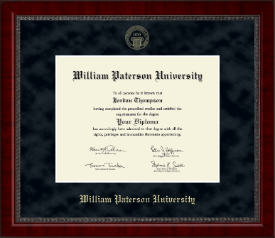 William Paterson University diploma frame - Gold Embossed Diploma Frame in Sutton
