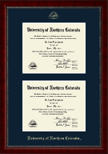 University of Northern Colorado Double Diploma Frame in Sutton