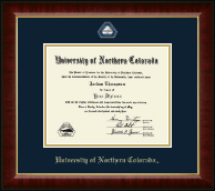 University of Northern Colorado Masterpiece Medallion Diploma Frame in Murano