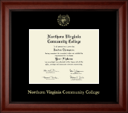 Northern Virginia Community College Gold Embossed Diploma Frame in Cambridge