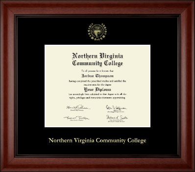 Northern Virginia Community College diploma frame - Gold Embossed Diploma Frame in Cambridge