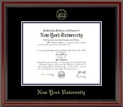New York University diploma frame - Gold Embossed Diploma Frame in Fidelitas