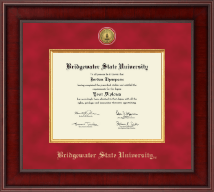 Bridgewater State University  Presidential Gold Engraved Diploma Frame in Jefferson