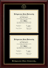 Bridgewater State University  Double Diploma Frame in Gallery