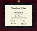 Georgetown College diploma frame - Millennium Gold Engraved Diploma Frame in Cordova