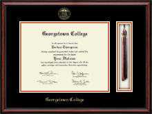 Georgetown College diploma frame - Tassel Edition Diploma Frame in Southport