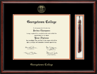 Georgetown College diploma frame - Tassel & Cord Diploma Frame in Southport