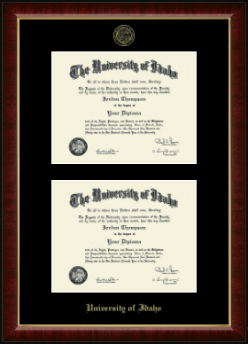 University of Idaho diploma frame - Double Diploma Frame in Murano