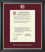 Harvard University Regal Edition Diploma Frame in Noir
