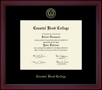Coastal Bend College diploma frame - Gold Embossed Achievement Academy Diploma Frame in Academy