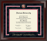 Denison University  Showcase Edition Diploma Frame in Encore