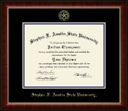 Stephen F. Austin State University Gold Embossed Diploma Frame in Murano