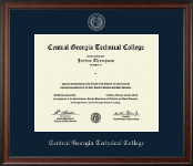 Central Georgia Technical College diploma frame - Silver Embossed Diploma Frame in Studio