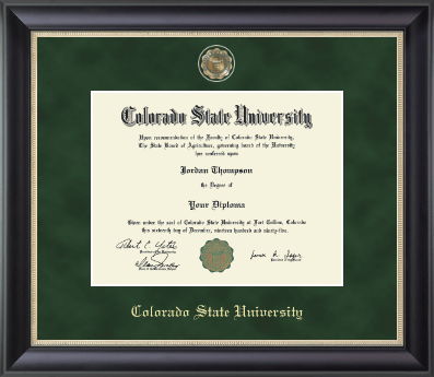 Colorado State University diploma frame - Regal Edition Diploma Frame in Noir