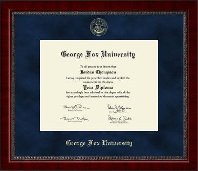 George Fox University diploma frame - Gold Embossed Diploma Frame in Sutton