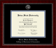 Boise State University Silver Embossed Diploma Frame in Sutton