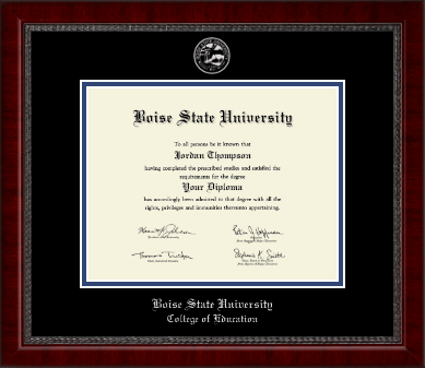 Boise State University diploma frame - Silver Embossed Diploma Frame in Sutton