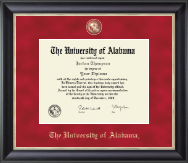 The University of Alabama Tuscaloosa Regal Edition Diploma Frame in Noir