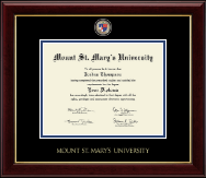 Mount St. Mary's University diploma frame - Masterpiece Medallion Diploma Frame in Gallery