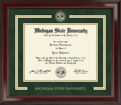 Michigan State University diploma frame - Showcase Edition Diploma Frame in Encore