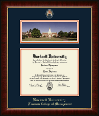 Bucknell University diploma frame - Campus Scene Masterpiece Diploma Frame in Murano