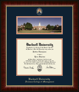 Bucknell University diploma frame - Campus Scene Masterpiece Diploma Frame in Murano
