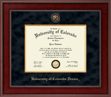 University of Colorado Denver diploma frame - Presidential Masterpiece Diploma Frame in Jefferson