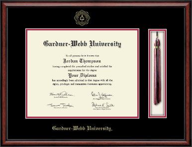 Gardner-Webb University diploma frame - Tassel & Cord Diploma Frame in Southport