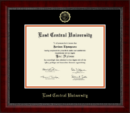 East Central University Gold Embossed Diploma Frame in Sutton