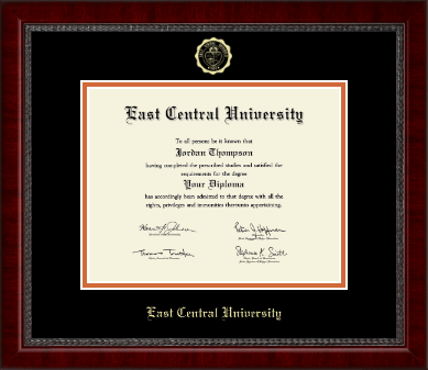 East Central University diploma frame - Gold Embossed Diploma Frame in Sutton