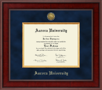 Aurora University Presidential Gold Engraved Diploma Frame in Jefferson