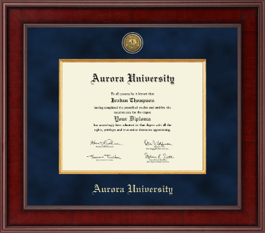 Aurora University diploma frame - Presidential Gold Engraved Diploma Frame in Jefferson
