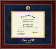 Covenant College Presidential Gold Engraved Diploma Frame in Jefferson