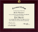 Covenant College diploma frame - Century Gold Engraved Diploma Frame in Cordova