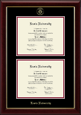 Lewis University diploma frame - Double Diploma Frame in Gallery