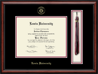 Lewis University diploma frame - Tassel & Cord Diploma Frame in Southport