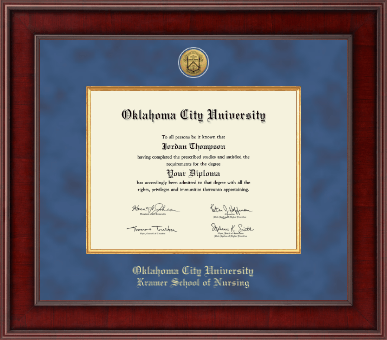 Oklahoma City University diploma frame - Presidential Gold Engraved Diploma Frame in Jefferson