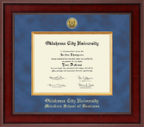 Oklahoma City University diploma frame - Presidential Gold Engraved Diploma Frame in Jefferson