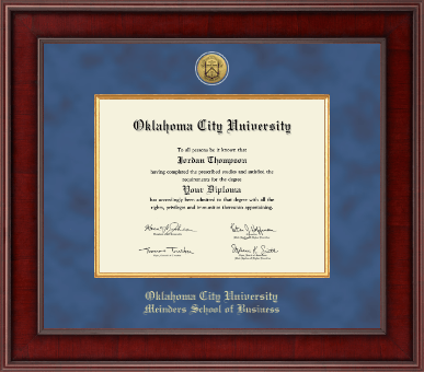 Oklahoma City University diploma frame - Presidential Gold Engraved Diploma Frame in Jefferson