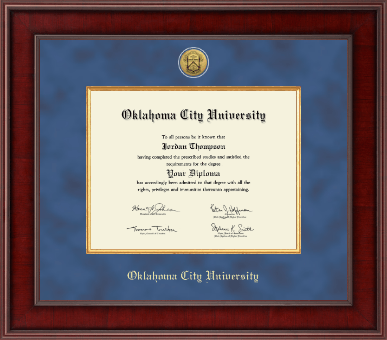 Oklahoma City University diploma frame - Presidential Gold Engraved Diploma Frame in Jefferson