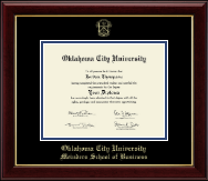 Oklahoma City University diploma frame - Gold Embossed Diploma Frame in Gallery