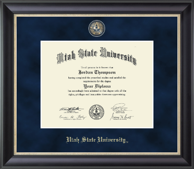 Utah State University diploma frame - Regal Edition Diploma Frame in Noir